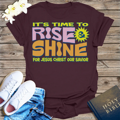 Rise and Shine for Jesus T-Shirt - Dark Chocolate
