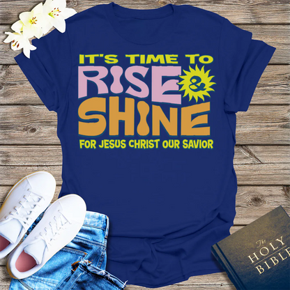 Rise and Shine for Jesus T-Shirt - Navy