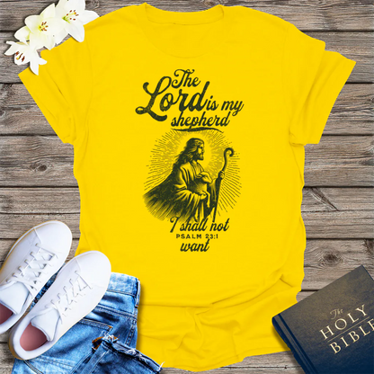 The Lord Is My Shepherd T-Shirt - Daisy