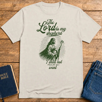 The Lord Is My Shepherd T-Shirt - Ice Grey