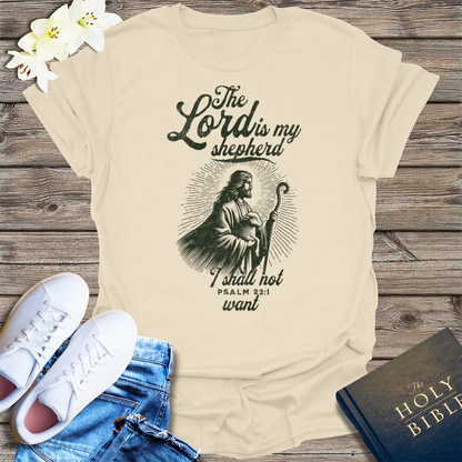 The Lord Is My Shepherd T-Shirt - Natural