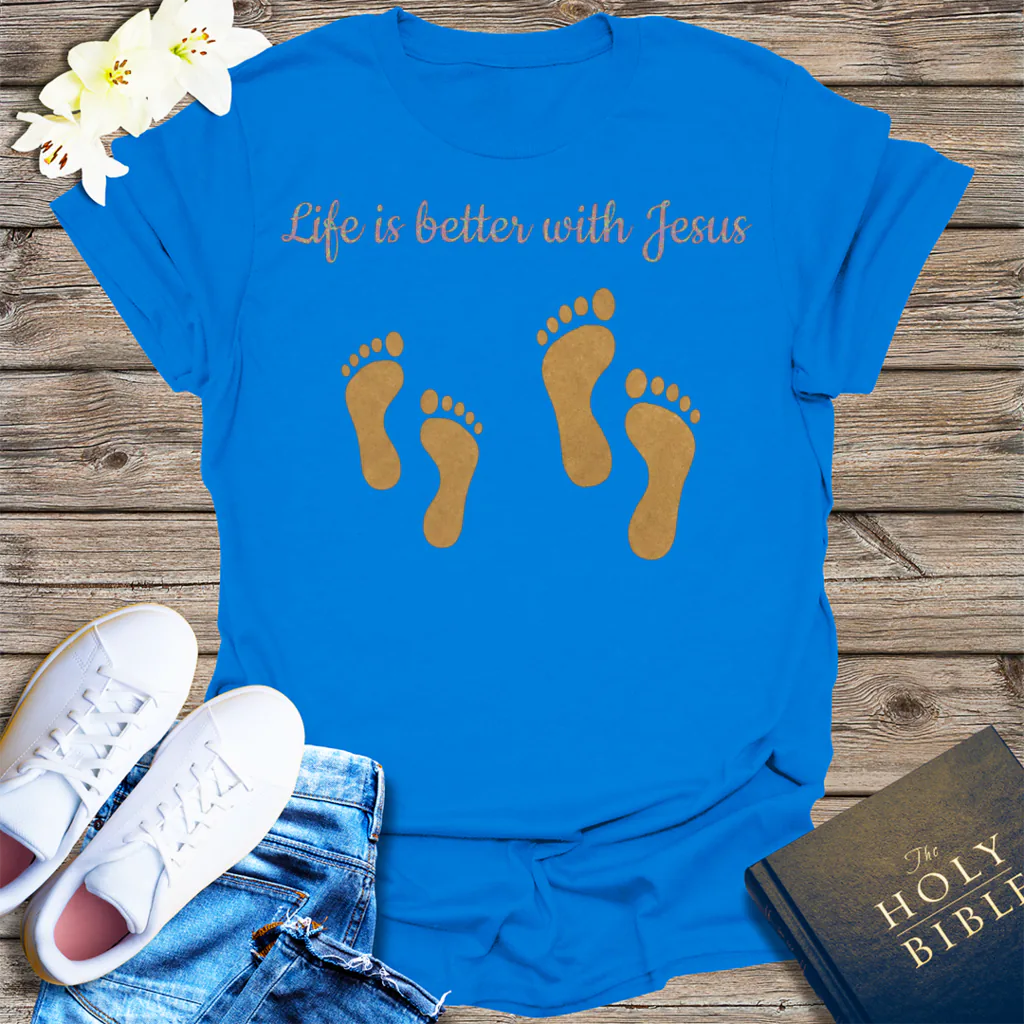 Life Is Better with Jesus T-Shirt - Royal