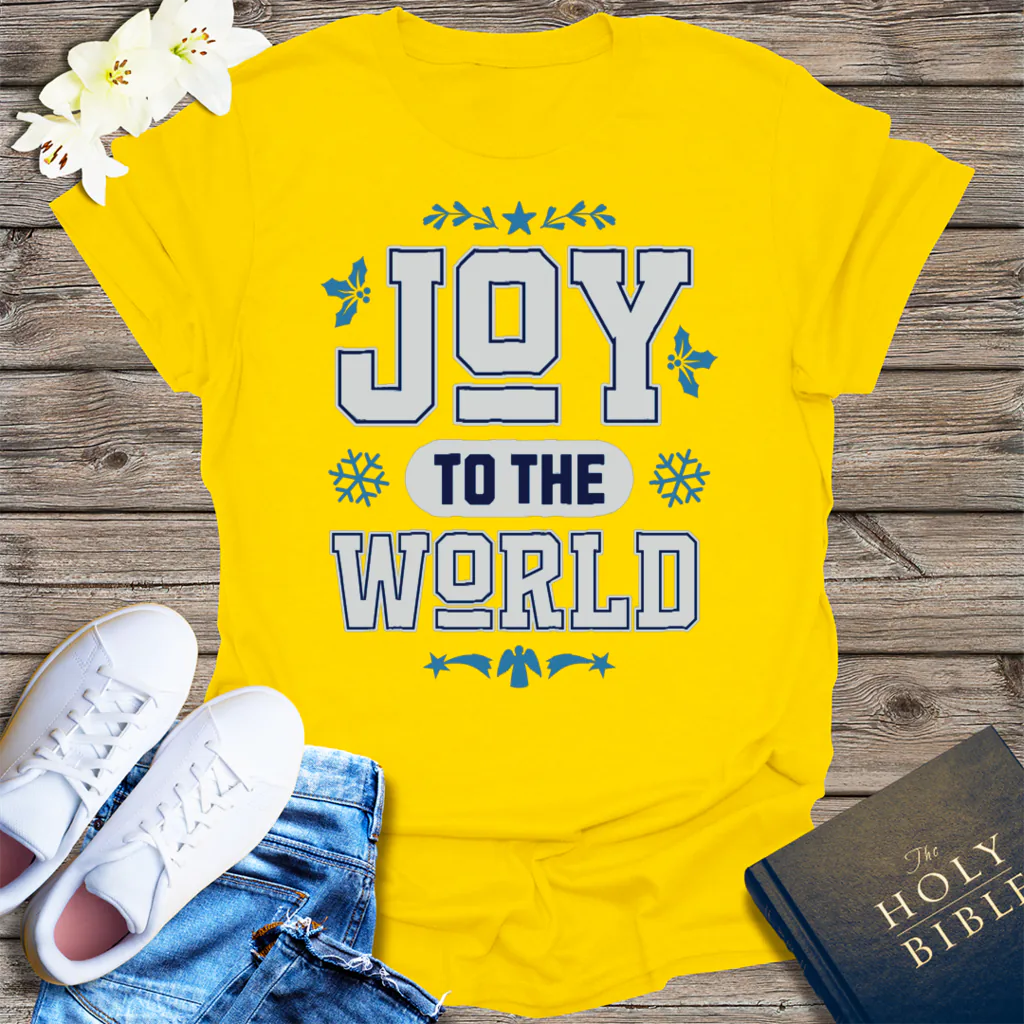 Joy to the World T-Shirt - Daisy