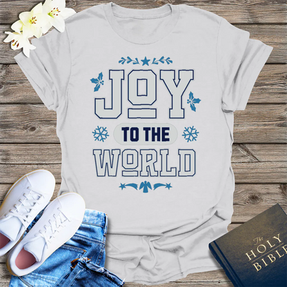 Joy to the World T-Shirt - Ice Grey