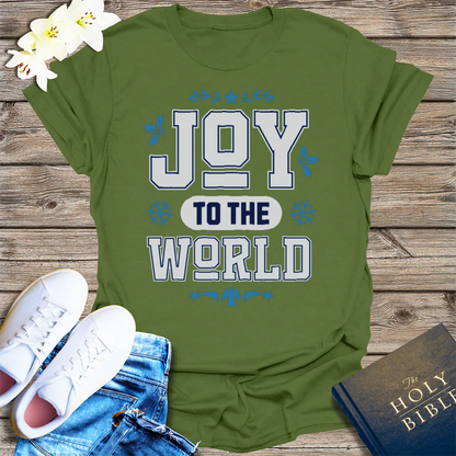 Joy to the World T-Shirt - Military Green