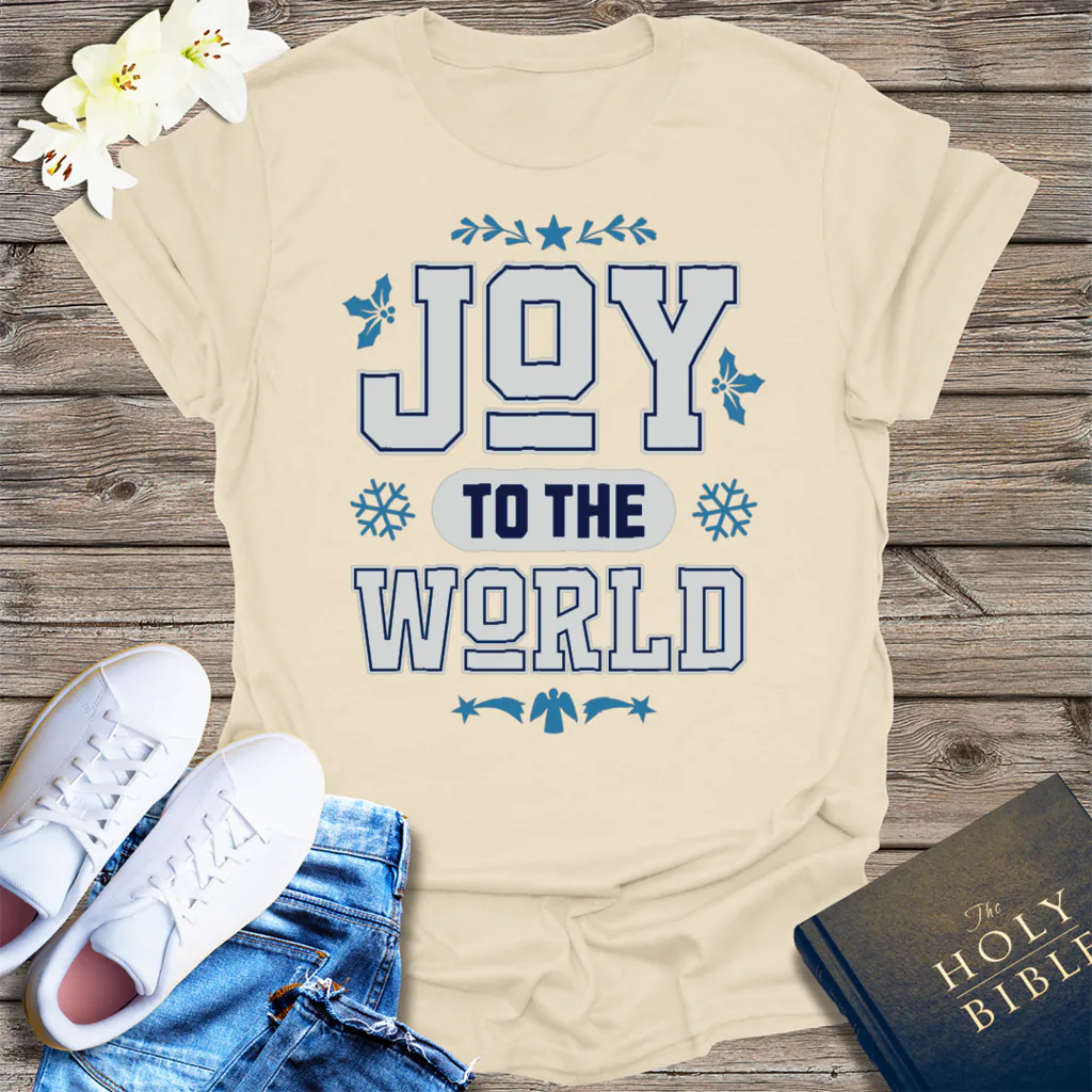 Joy to the World T-Shirt - Natural