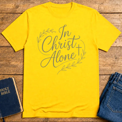 In Christ Alone T-Shirt - Daisy