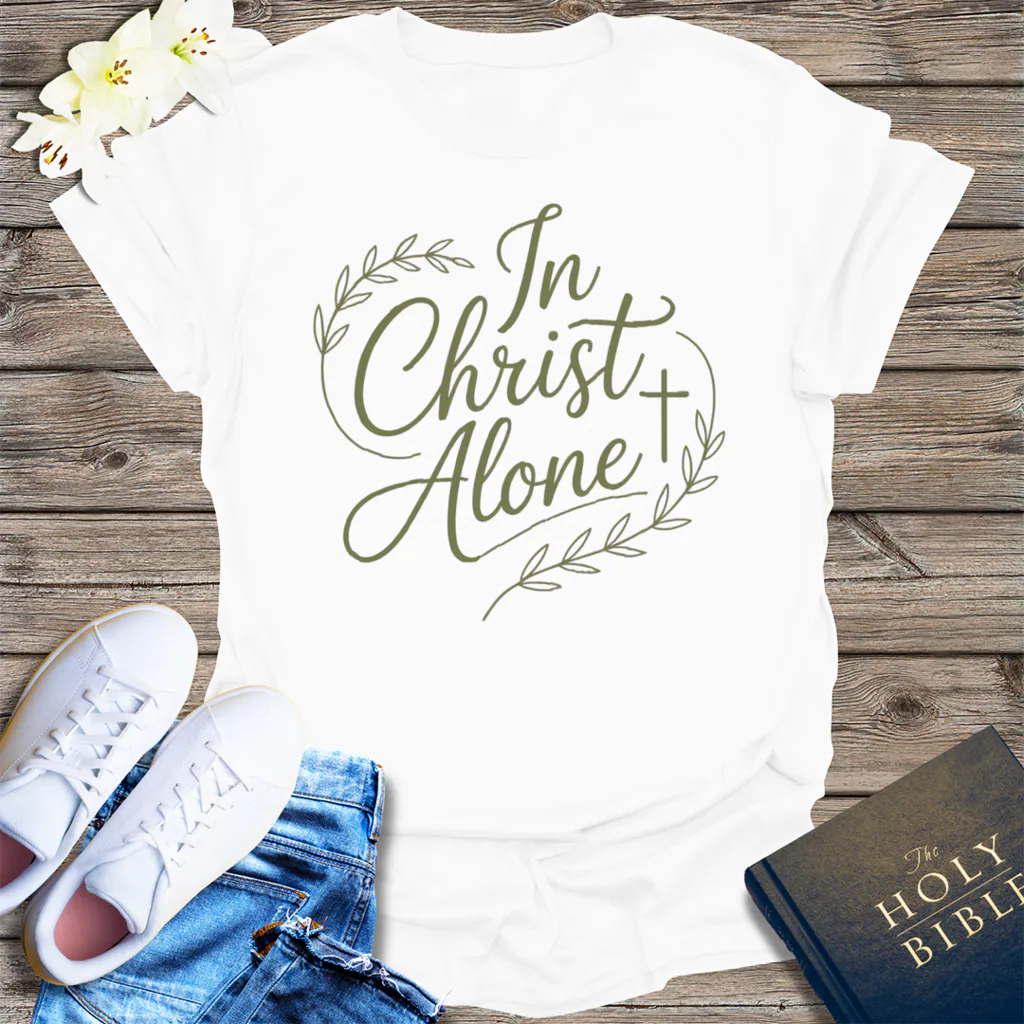 In Christ Alone T-Shirt - White