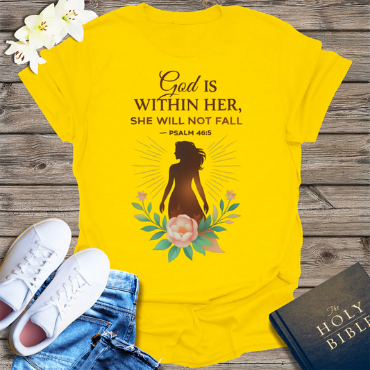 God Is Within Her T-Shirt - Daisy