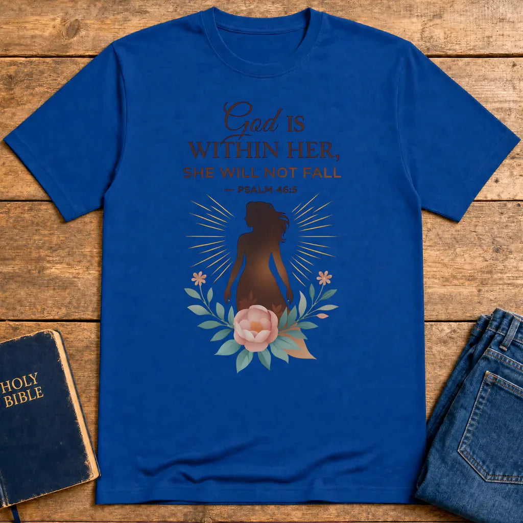 God Is Within Her T-Shirt - Royal