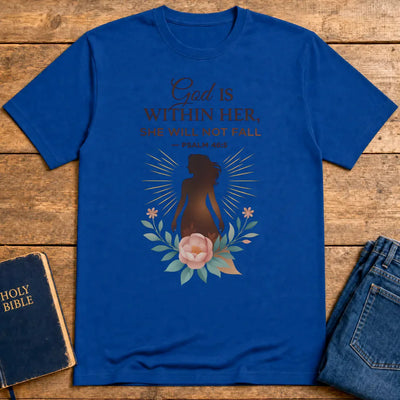 God Is Within Her T-Shirt - Royal