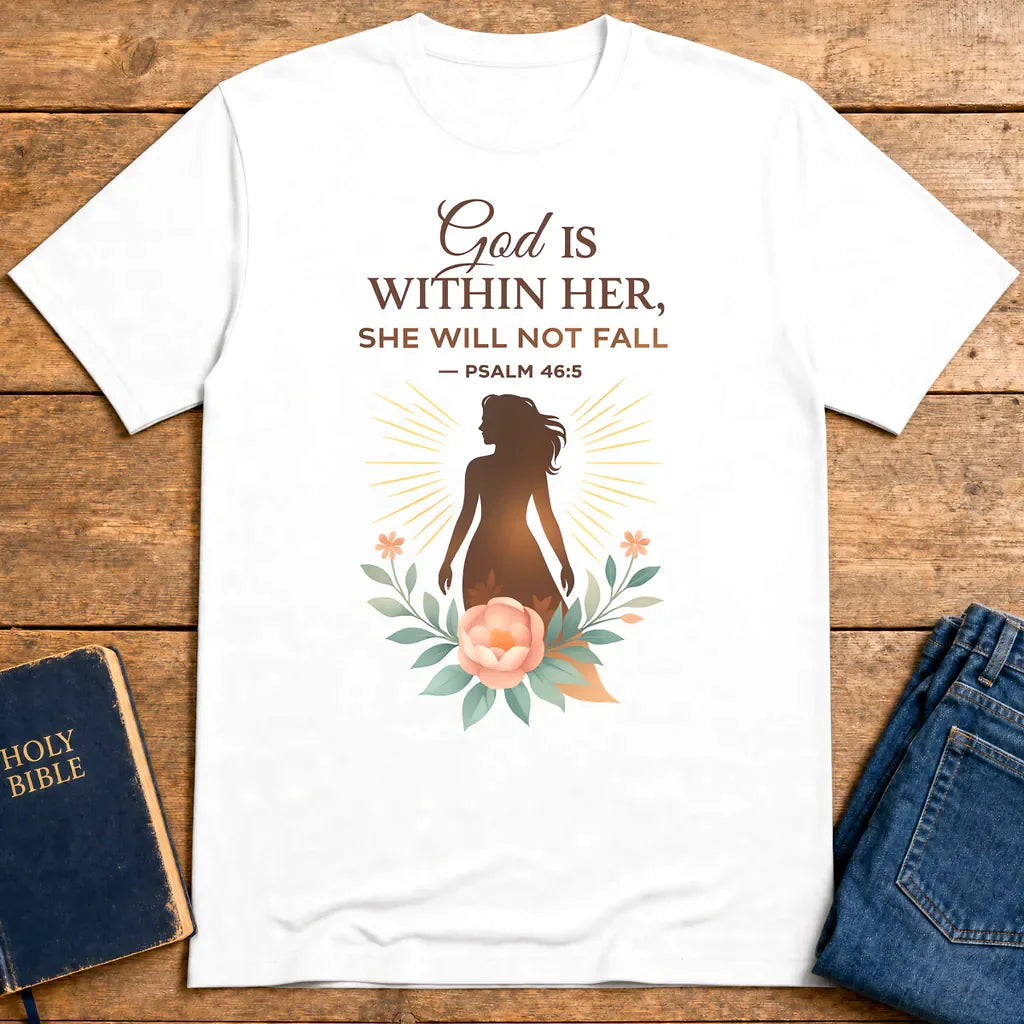 God Is Within Her T-Shirt - White