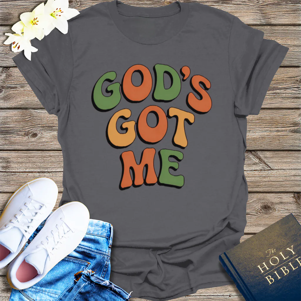 God's Got Me T-Shirt - Charcoal