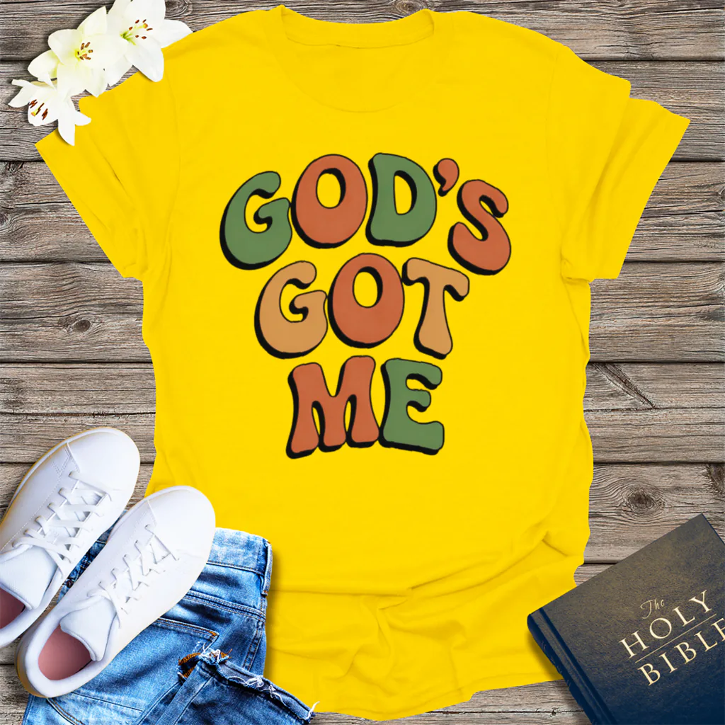 God's Got Me T-Shirt - Daisy
