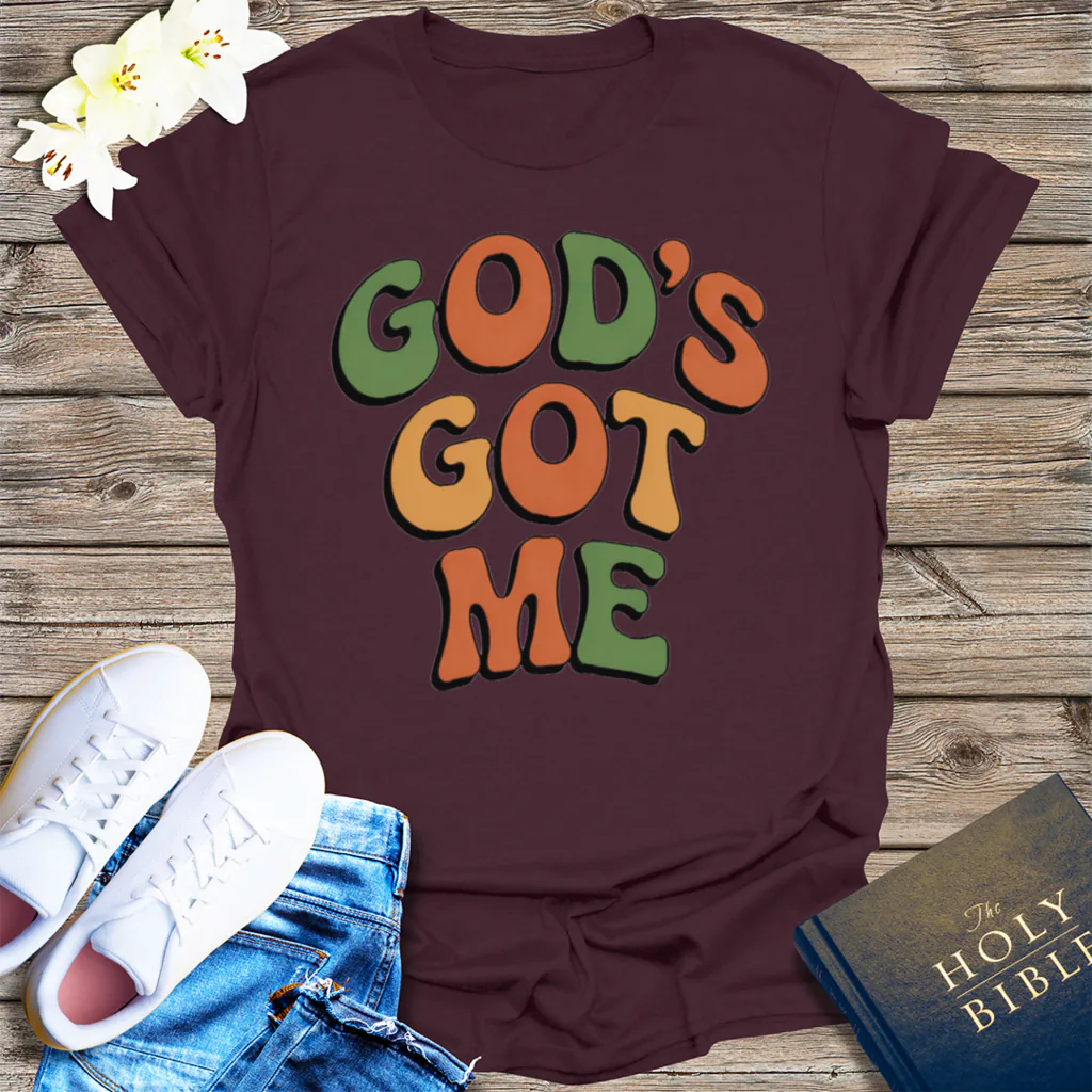 God's Got Me T-Shirt - Dark Chocolate
