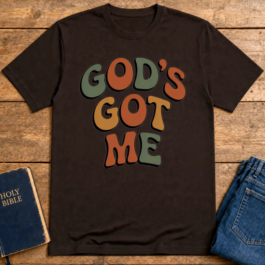 God's Got Me T-Shirt - Dark Chocolate