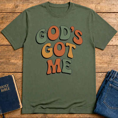 God's Got Me T-Shirt - Military Green