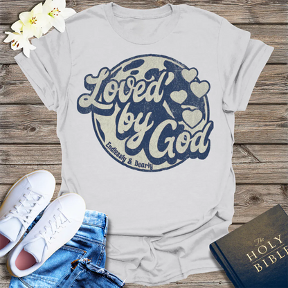 Loved by God T-Shirt - Ice Grey
