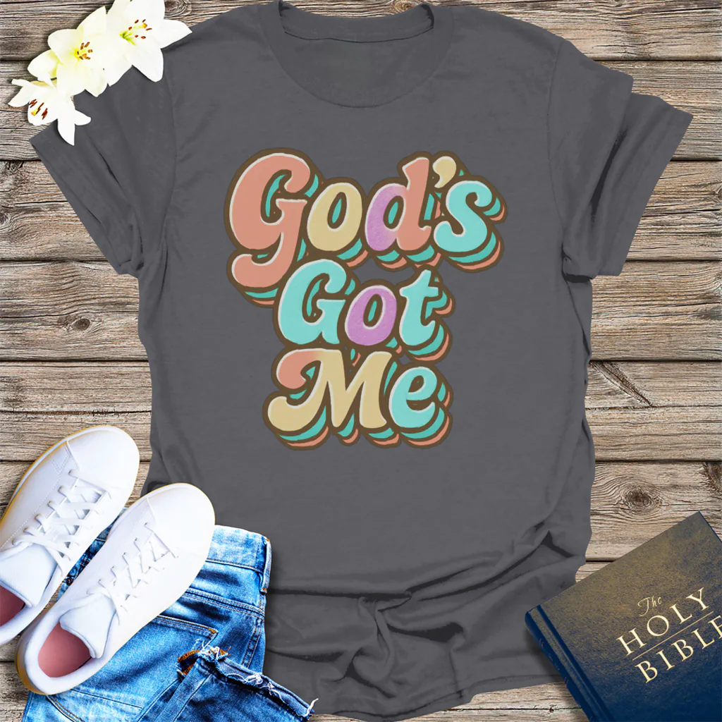 God's Got Me T-Shirt - Charcoal