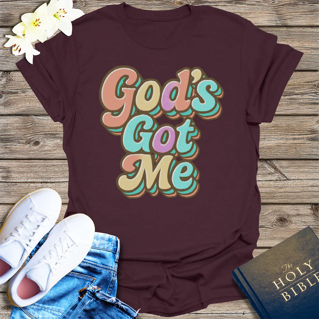 God's Got Me T-Shirt - Dark Chocolate