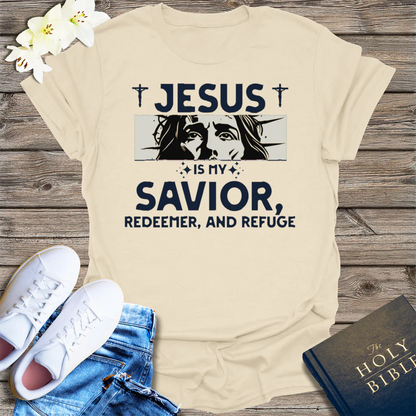 Jesus Is My Savior T-Shirt - Natural