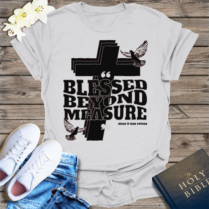 Blessed Beyond Measure T-Shirt - Ice Grey