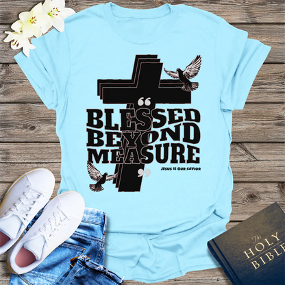 Blessed Beyond Measure T-Shirt - Light Blue
