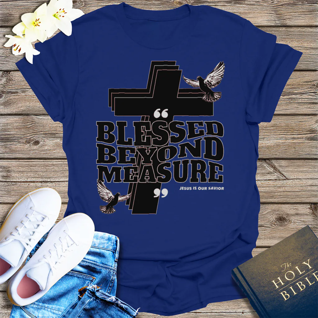 Blessed Beyond Measure T-Shirt - Navy