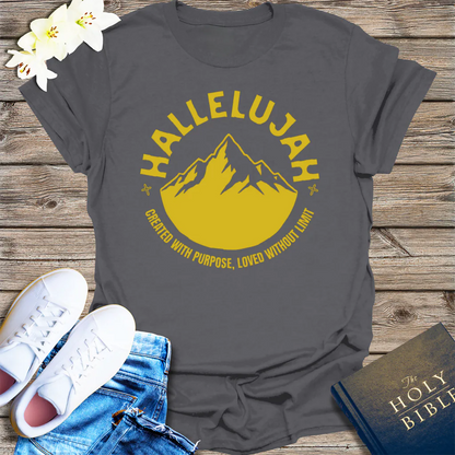 Hallelujah Mountain T-Shirt - Charcoal