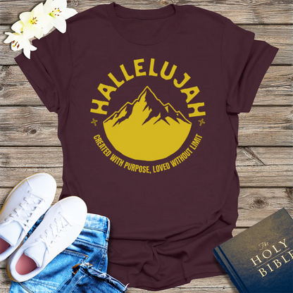 Hallelujah Mountain T-Shirt - Dark Chocolate
