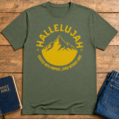 Hallelujah Mountain T-Shirt - Military Green