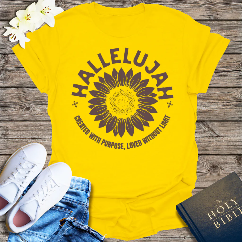 Hallelujah Sunflower T-Shirt - Daisy