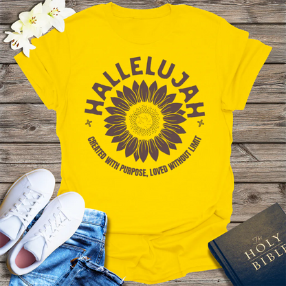 Hallelujah Sunflower T-Shirt - Daisy