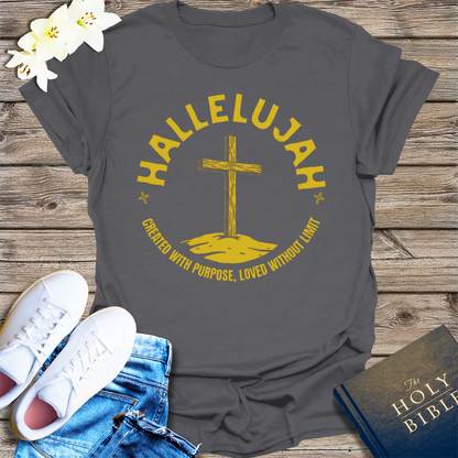Hallelujah Purpose T-Shirt - Charcoal