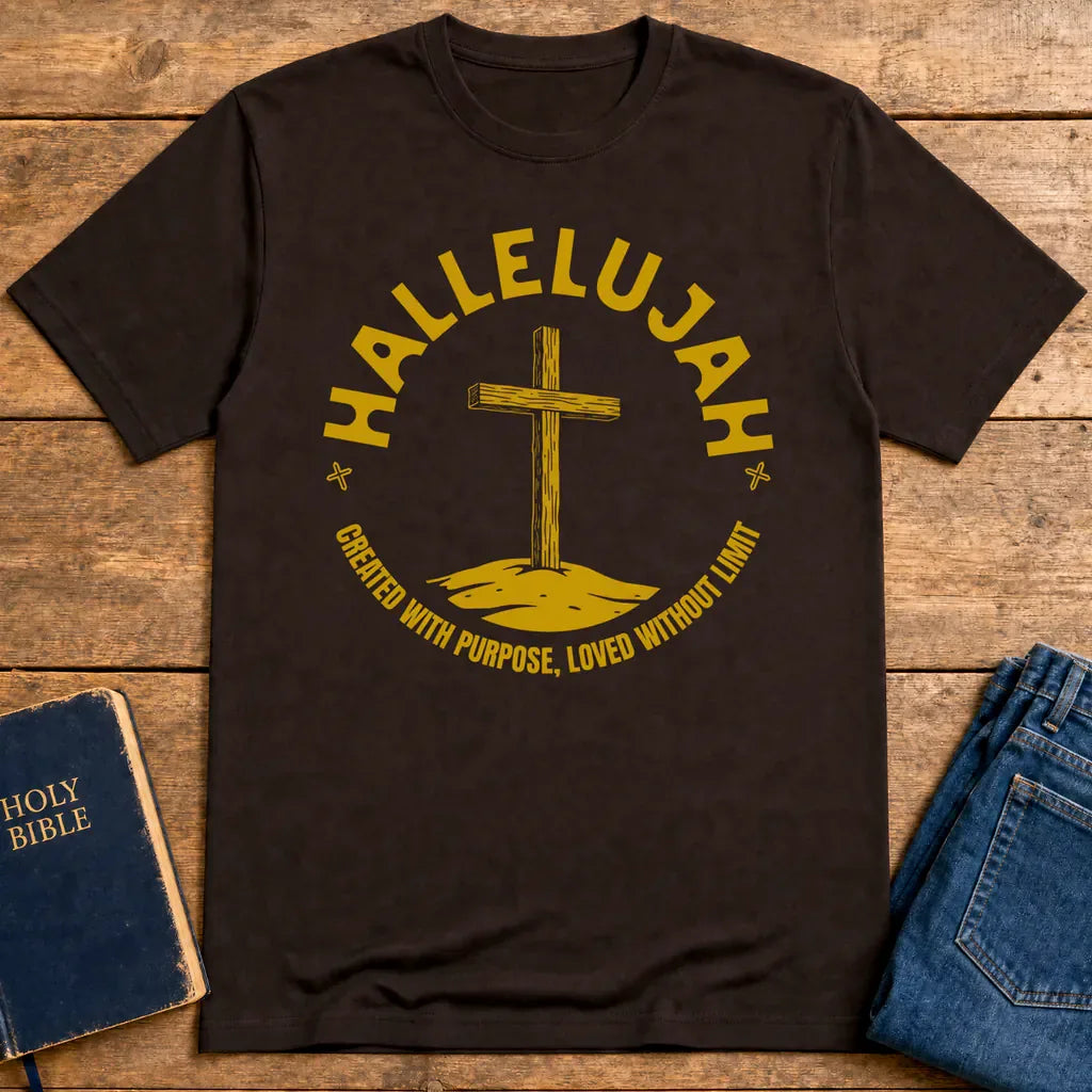 Hallelujah Purpose T-Shirt - Dark Chocolate