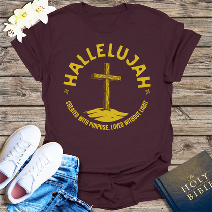 Hallelujah Purpose T-Shirt - Dark Chocolate