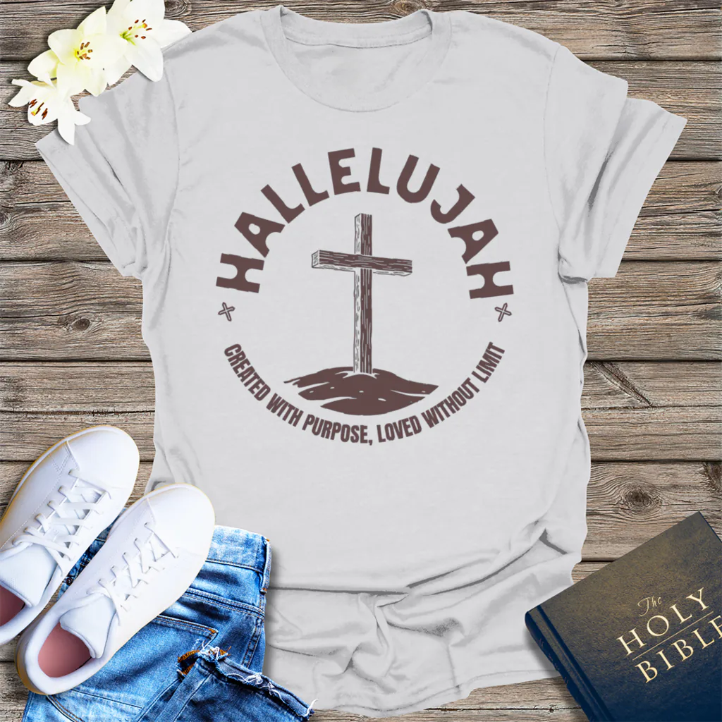 Hallelujah Purpose T-Shirt - Ice Grey