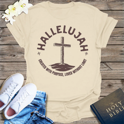 Hallelujah Purpose T-Shirt - Natural