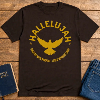 Hallelujah Purpose T-Shirt - Dark Chocolate