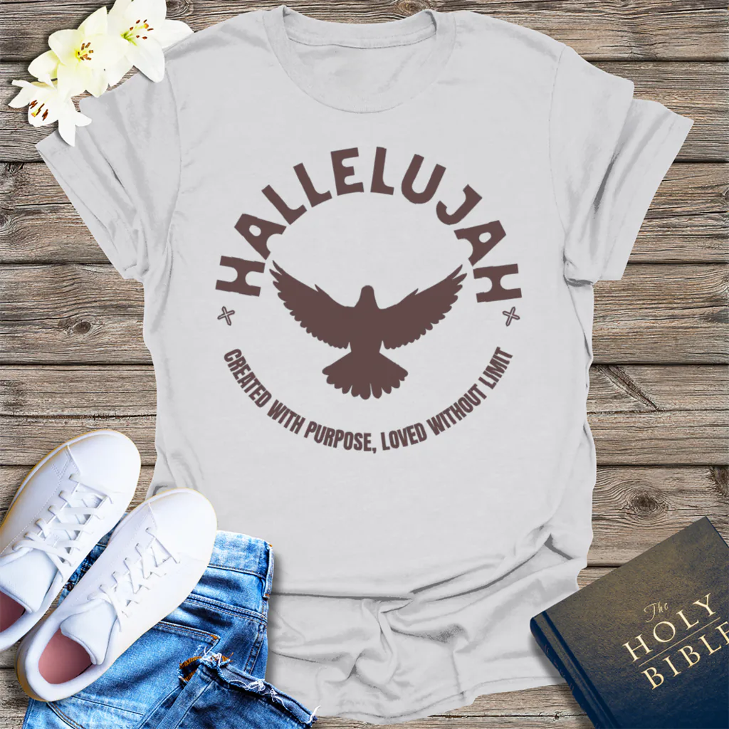 Hallelujah Purpose T-Shirt - Ice Grey
