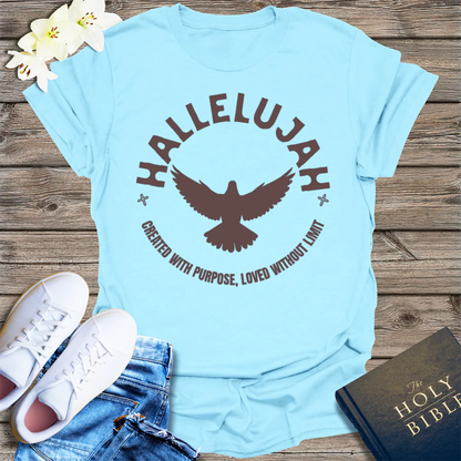 Hallelujah Purpose T-Shirt - Light Blue