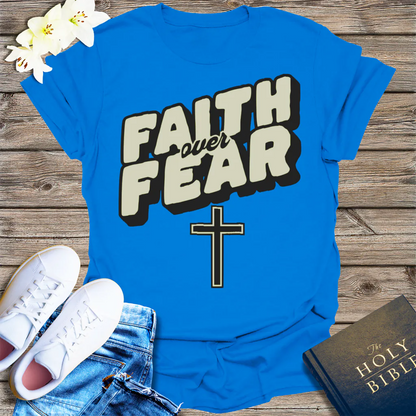 Faith Over Fear T-Shirt - Royal