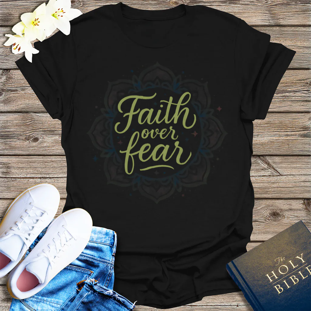 Faith Over Fear T-Shirt - Black