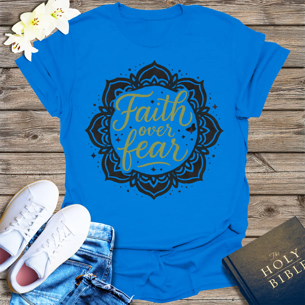 Faith Over Fear T-Shirt - Royal