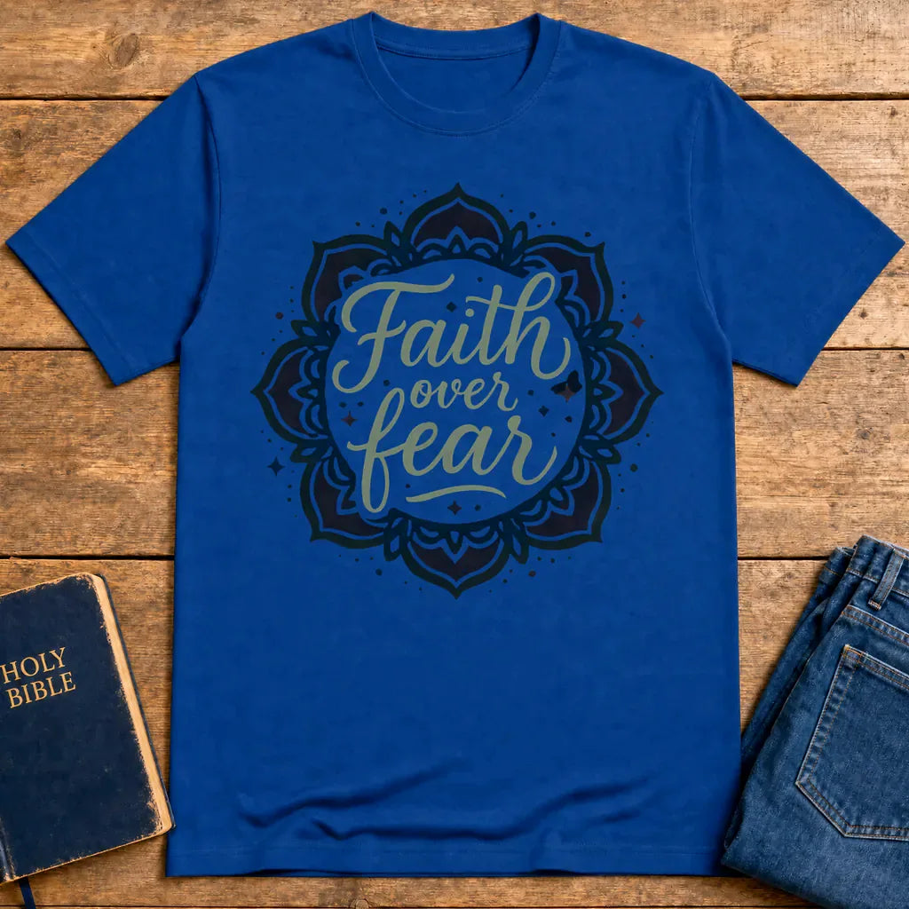 Faith Over Fear T-Shirt - Royal