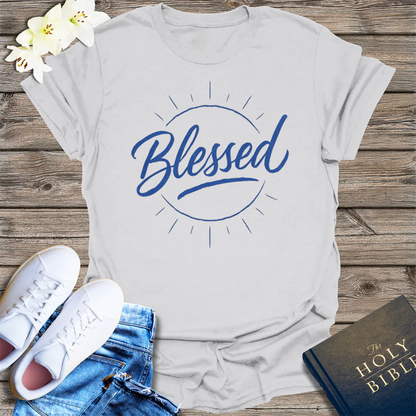 Radiant Blessed T-Shirt - Ice Grey