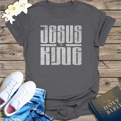 Powered by Prayer T-Shirt - Charcoal