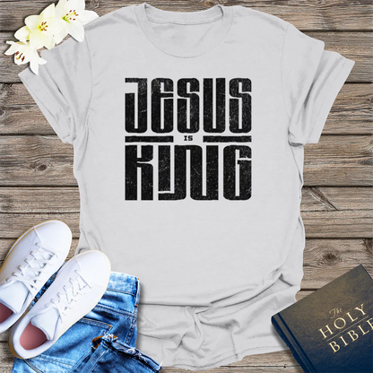 Powered by Prayer T-Shirt - Ice Grey