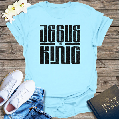 Powered by Prayer T-Shirt - Light Blue