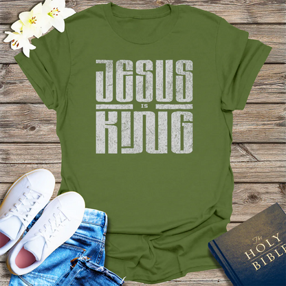 Powered by Prayer T-Shirt - Military Green